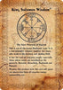 Image of Амулет Богатства Печать Соломона, Первый Пентакль Юпитера, Кулон Серебро 925 пробы
