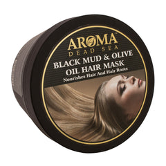 Маска для волос с Черной Грязью и Оливковым маслом. Aroma Dead Sea, 500 мл