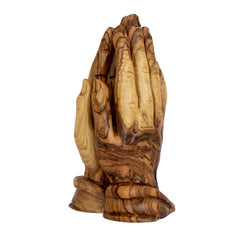 Декоративная Фигурка из Натурального Оливкового Дерева Молящиеся Руки из Израиля 15 см