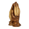 Image of Декоративная Фигурка из Натурального Оливкового Дерева Молящиеся Руки из Израиля 15 см