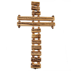 Настенный крест с молитвой Отче наш на английском языке Купить Декор-2