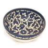 Image of Декоративная керамическая миска с голубыми цветами ручной работы Армянская Керамика