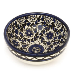 Декоративная керамическая миска с цветами ручной работы Армянская Керамика