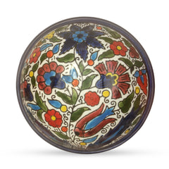 Декоративная керамическая миска с разноцветьем ручной работы Армянская Керамика