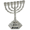 Image of Винтажная медная Менора символ Израиля. Семисвечник декоративный, 13 см