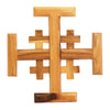 Image of Крест ордена Гроба Господня из Оливкового дерева. Декоративный крест, Израиль