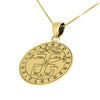 Image of Амулет Каббалы Большой Ключ Царя Соломона, медальон из серебра 925 пробы, Израиль
