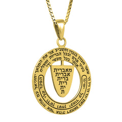 Медальон защиты Ситра Ахра молитва Идиш, амулет Каббалы из серебра 925 пробы, Израиль