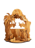 Image of Рождественский вертеп из оливкового ручной работы дерева Купить-5